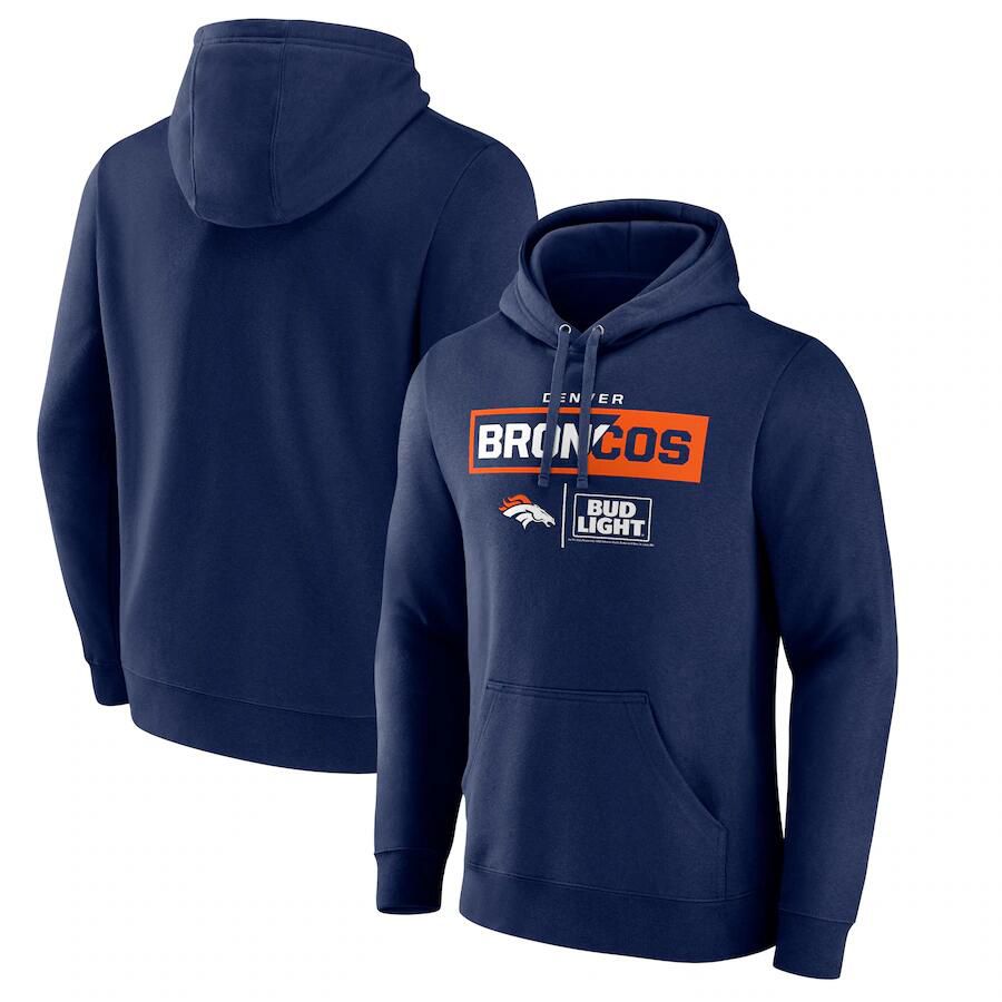 Men 2023 NFL Denver Broncos blue Sweatshirt style 2